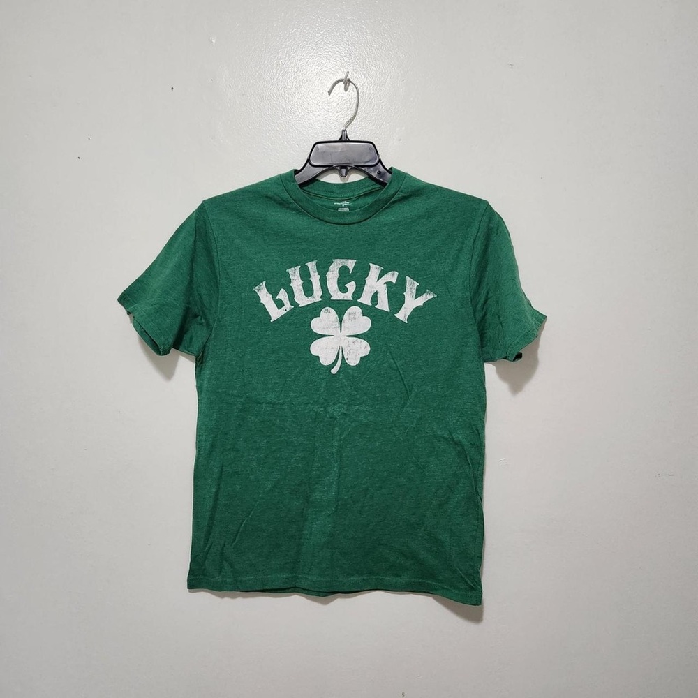Brandy Melville Green 'Lucky' Shamrock Tee